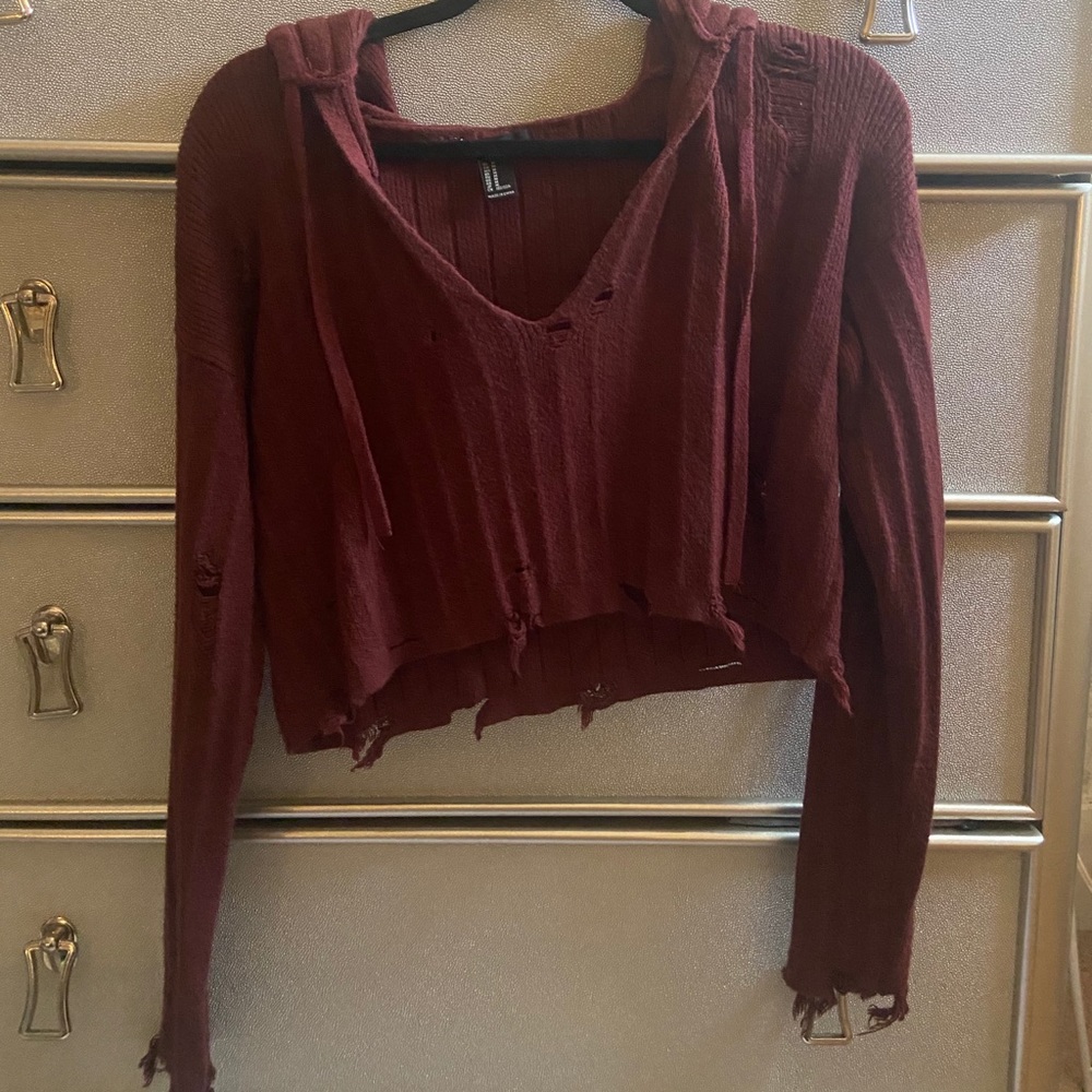 Cropped hoodie